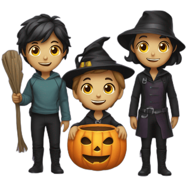 trick or treaters emoji