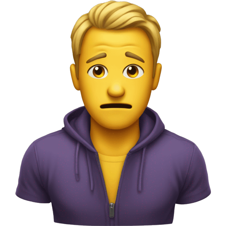 uncomfortable grimace on yellow circle emoji  emoji