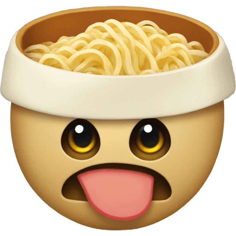 Ramen in potato  emoji