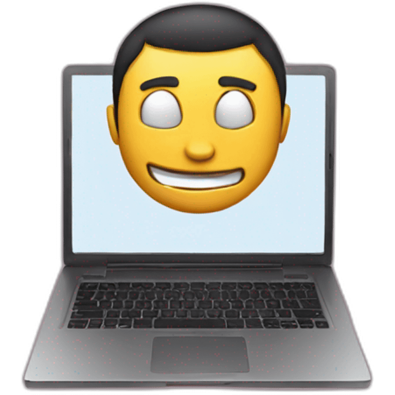 Super hero laptop emoji