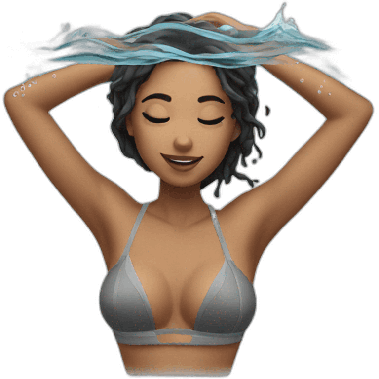 sexy girl swimming emoji