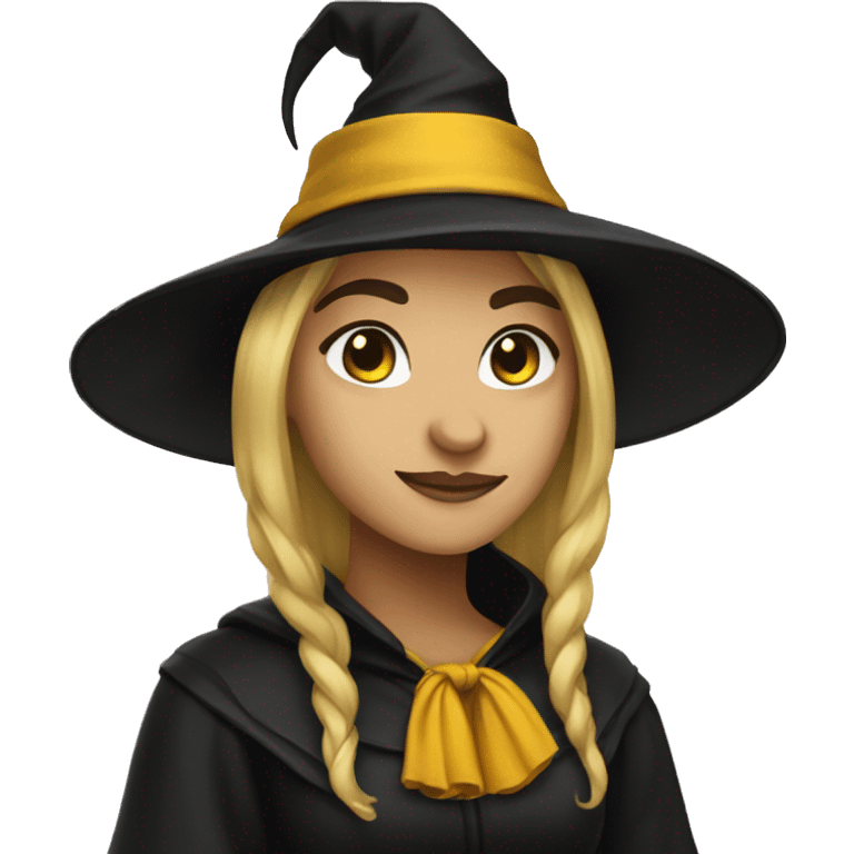 Hufflepuff witch emoji