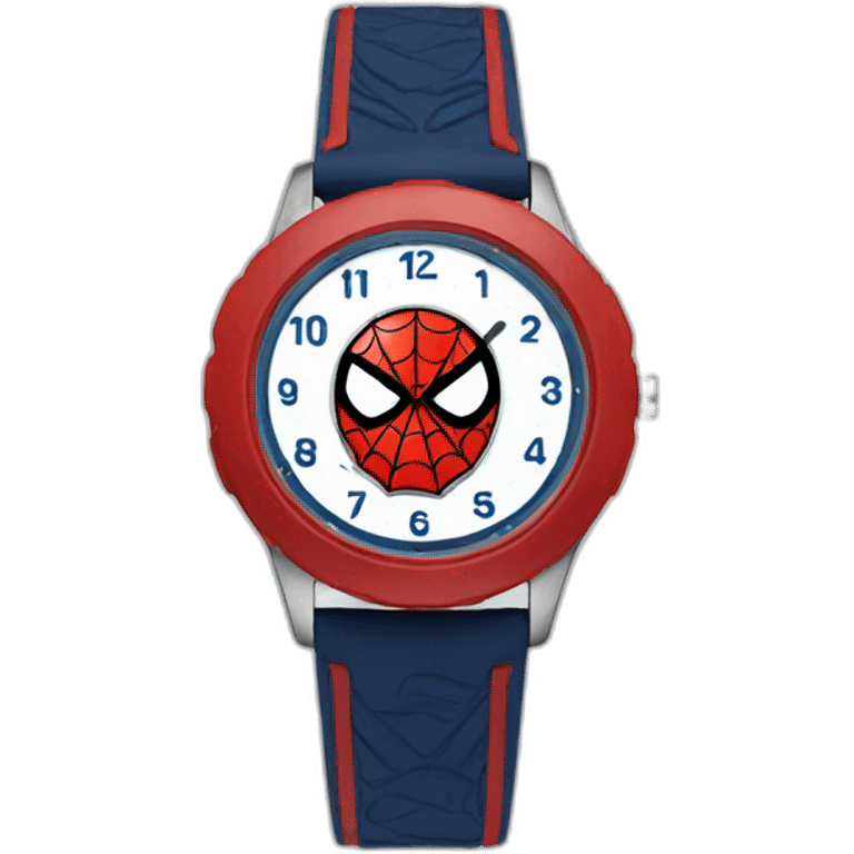 Funny spiderman watch emoji