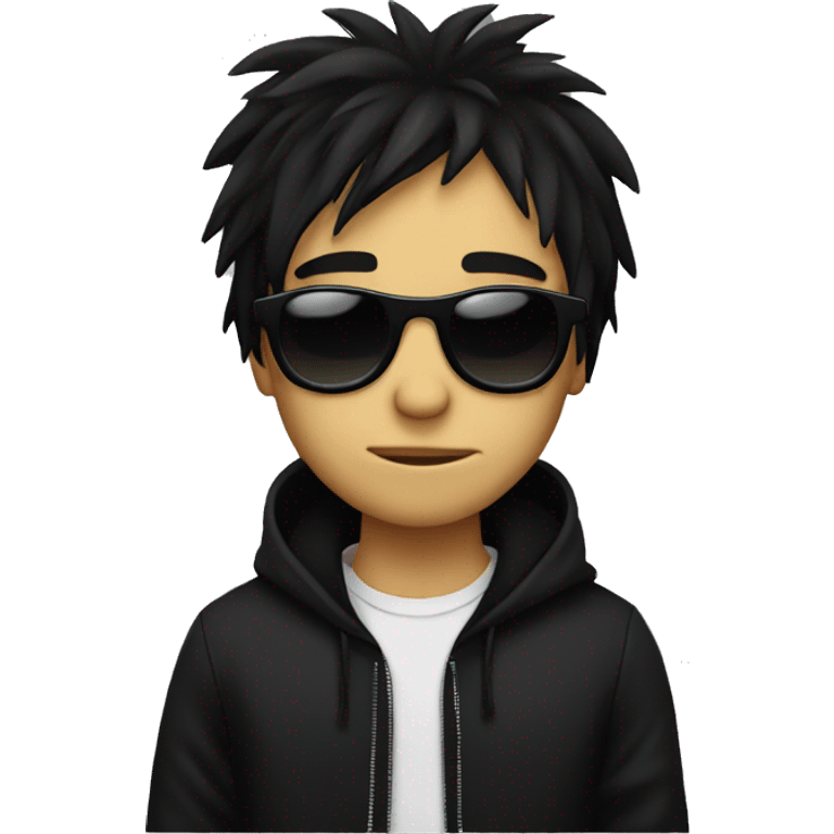 a emo boy with sunglasses emoji