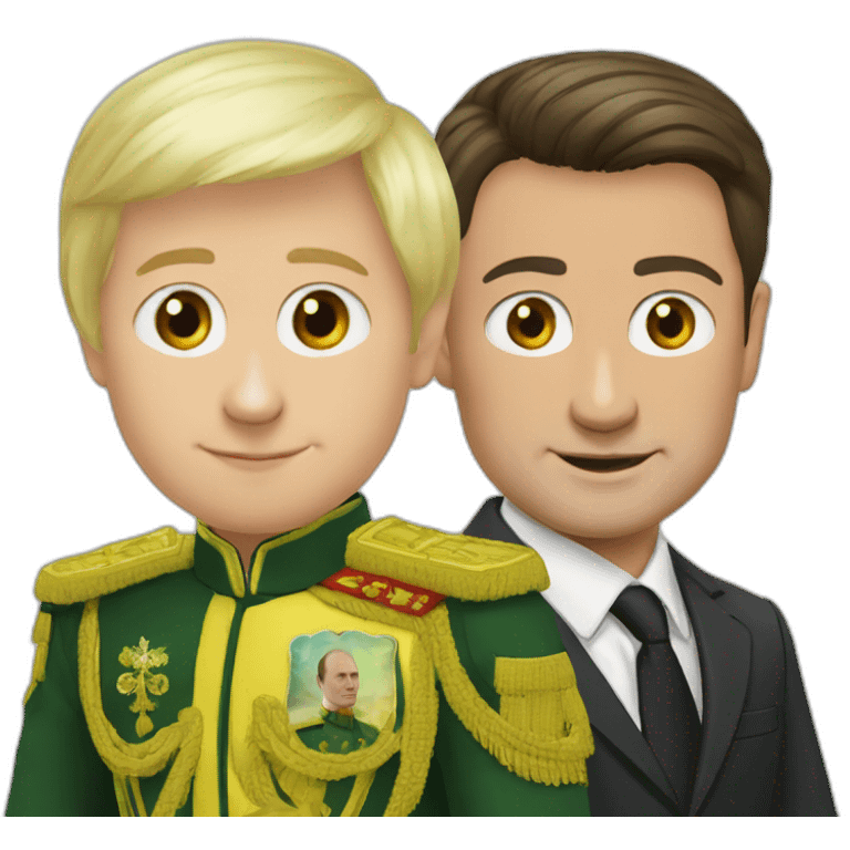 Putin and Zelenskyy  emoji