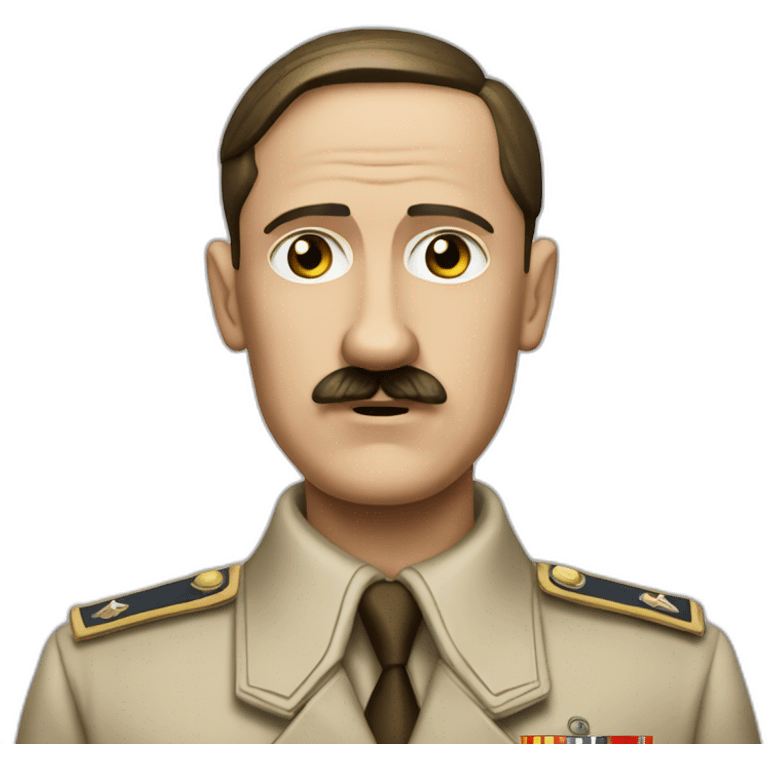 Hitler pointe le ciel du doigt emoji