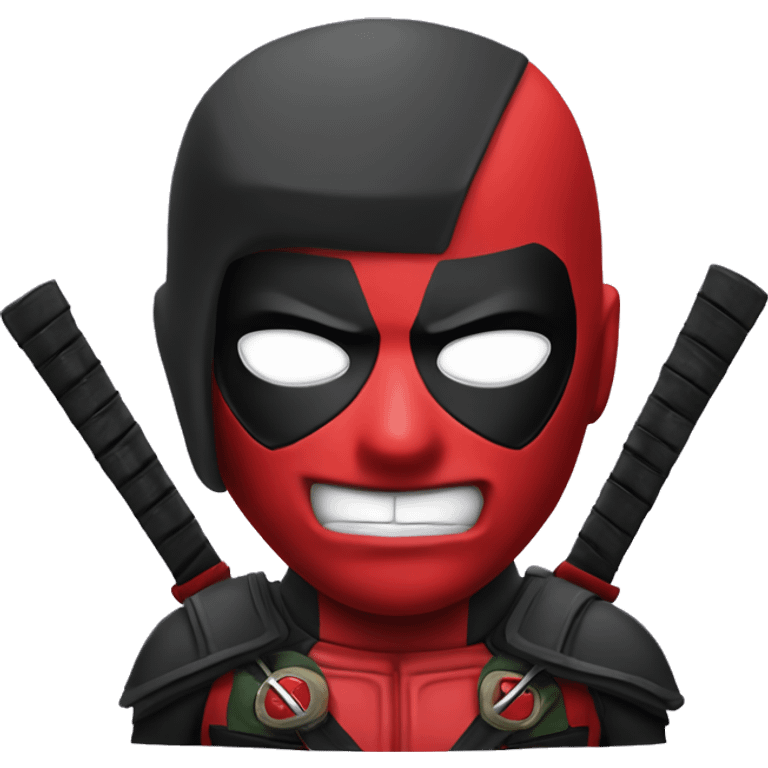 deadpool with samurai hat emoji