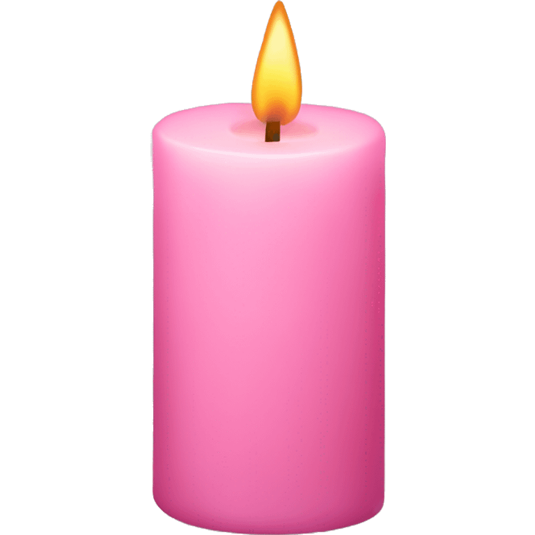 Light pink candle emoji