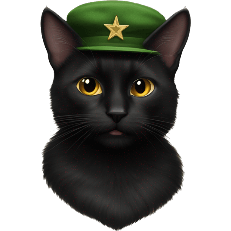 Fidel castro black cat emoji