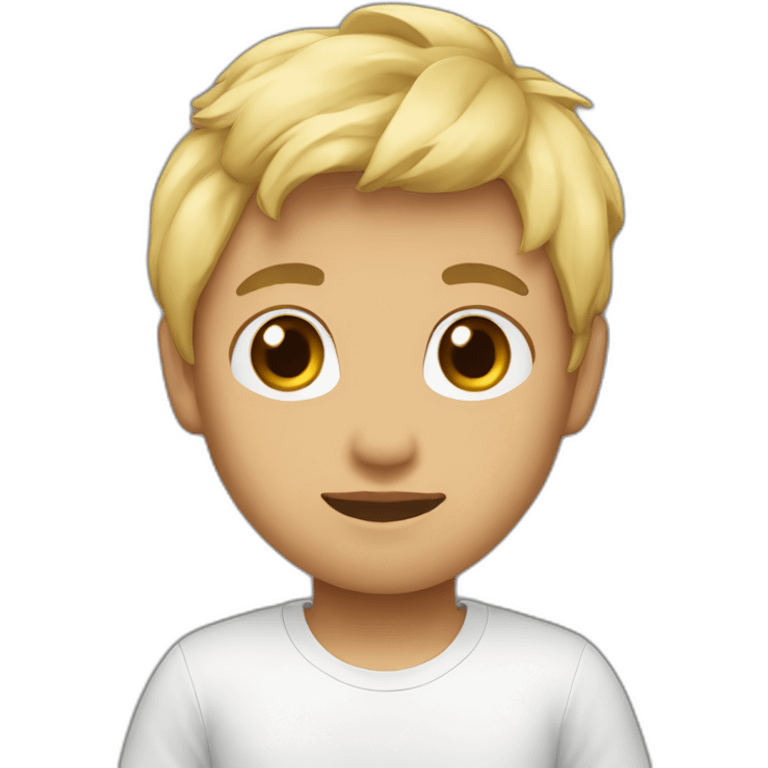 anthony-asian-designer-blond-hair-koune-on-shirt emoji