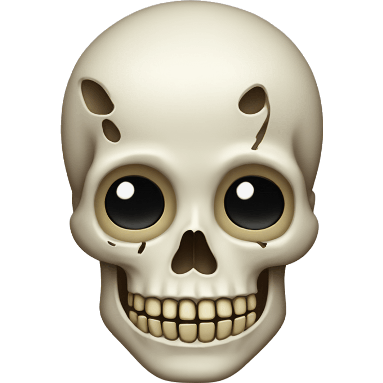 Calavera con ffrío  emoji