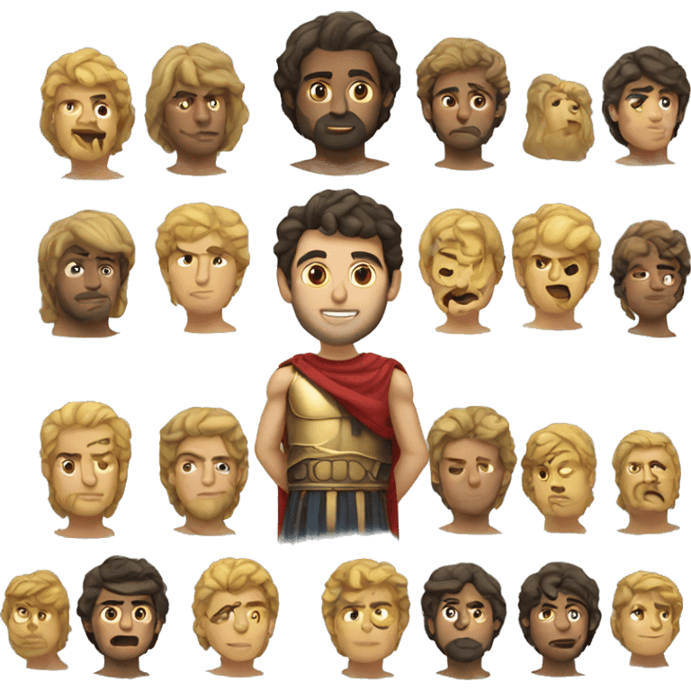 Greek hero party emoji