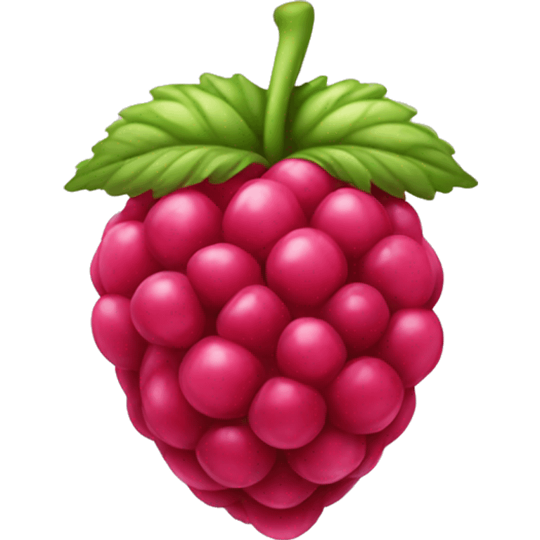 Raspberry the fruit emoji