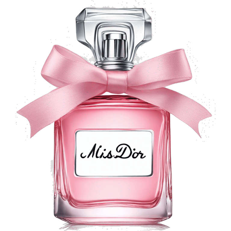 Miss Dior perfume in bow emoji