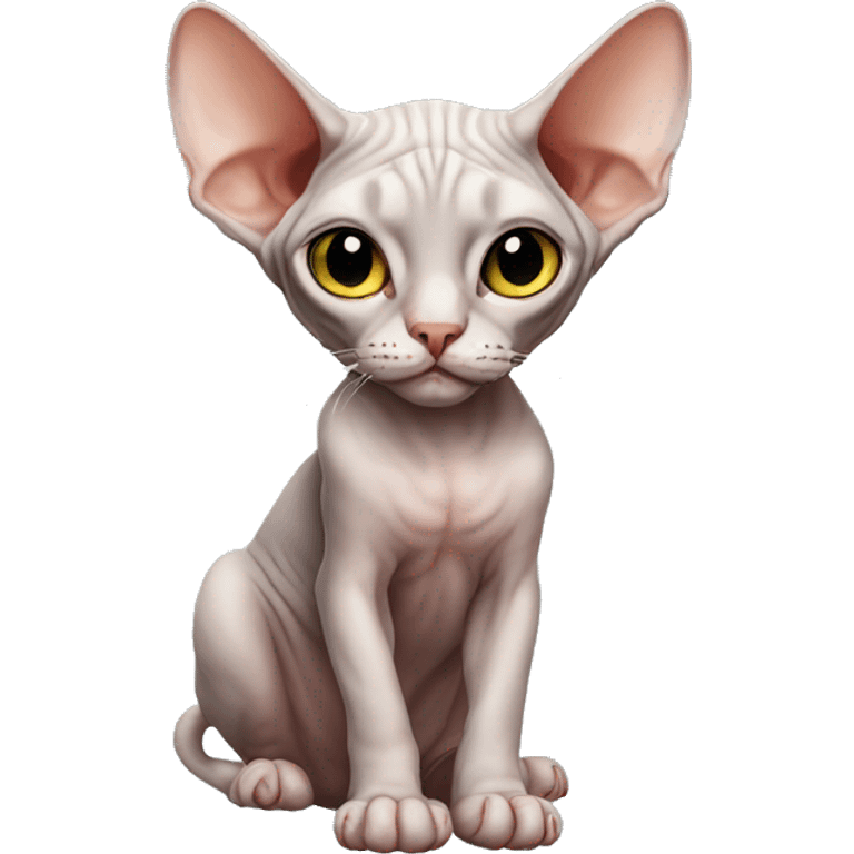 Cat sphynx emoji