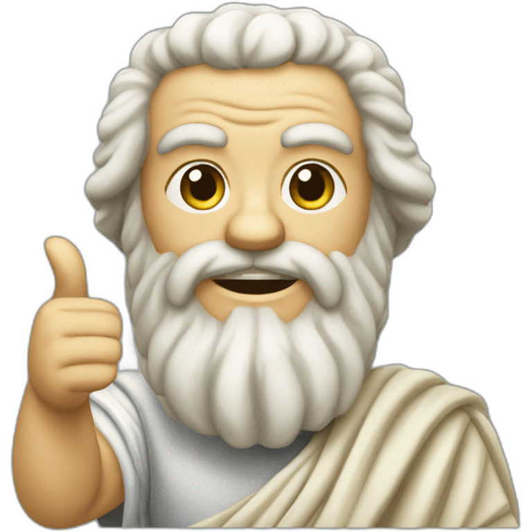 Socrates gives a thumbs up emoji