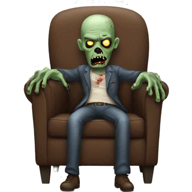 zombie in armchair emoji