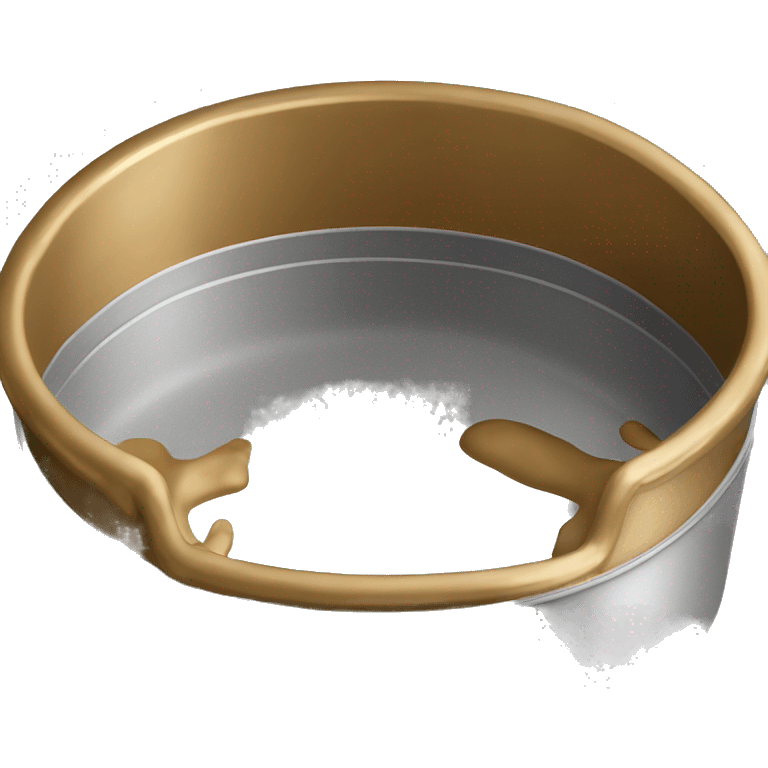 Realistic gold spring form cake pan emoji