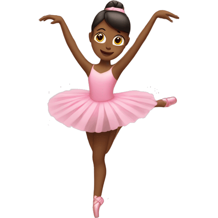 pink ballerina twirling emoji