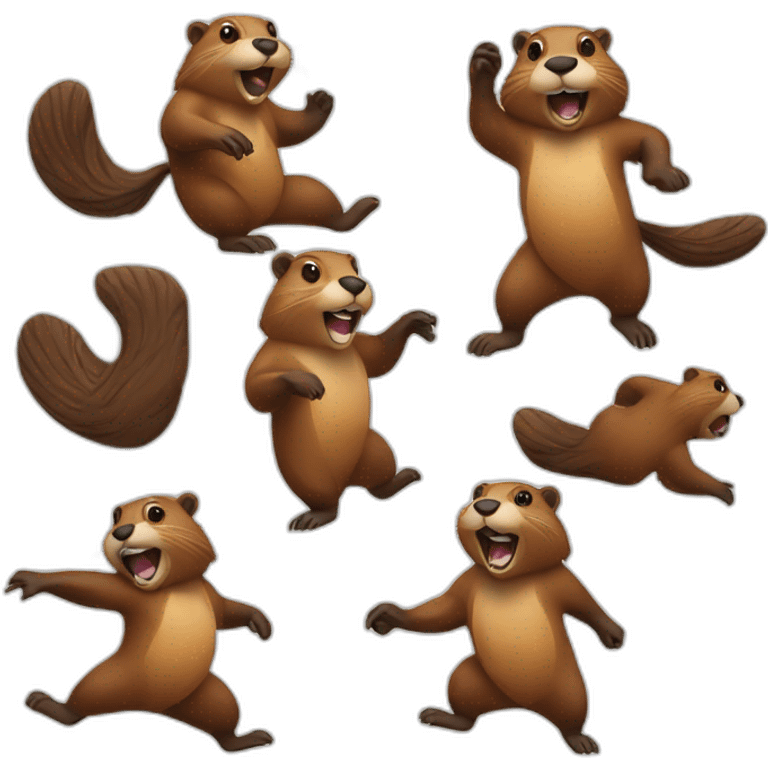 beaver dancing emoji