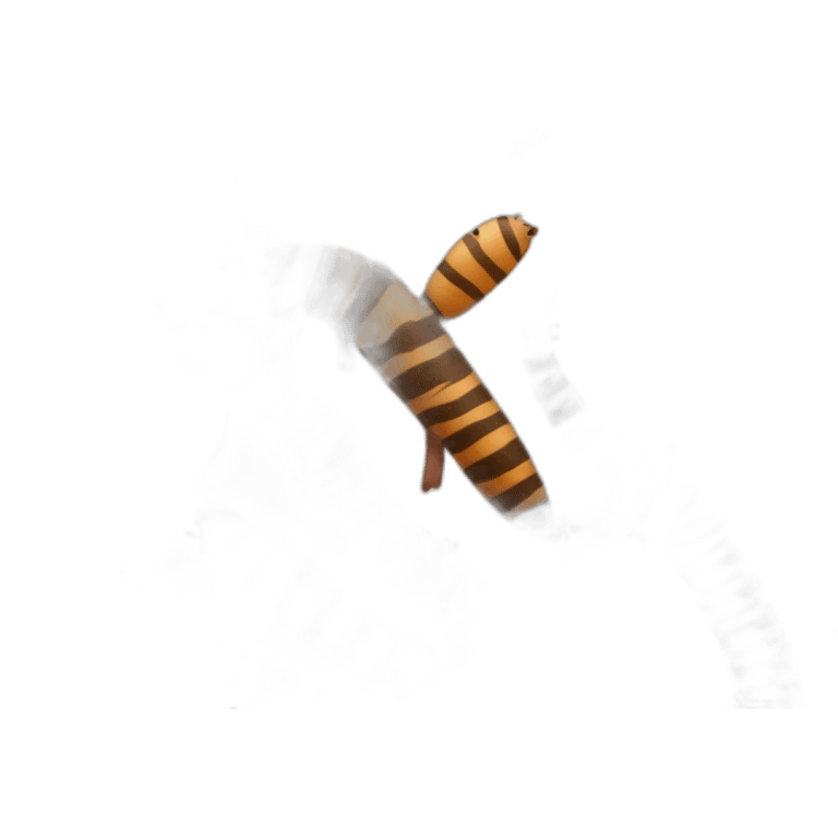 Tiger striped brown white mottled pig armadillo cow centipede insect emoji