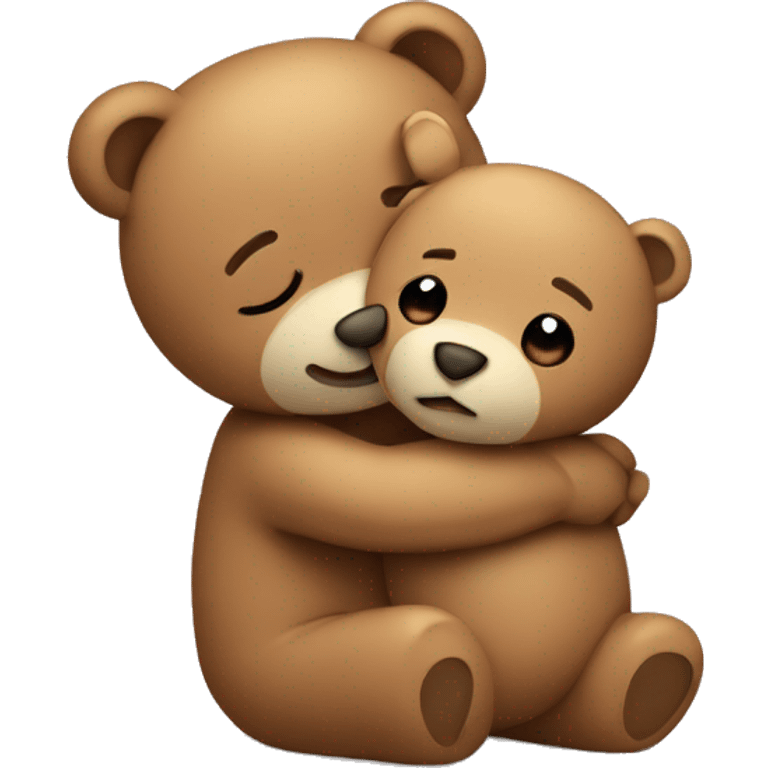 Teddy giving a hug emoji