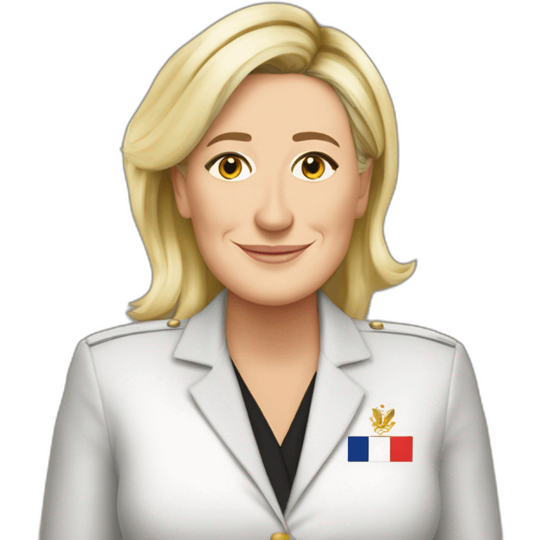 Marine le Pen en Afrique emoji