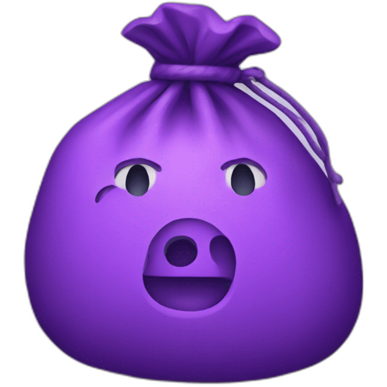 purple money bag emoji