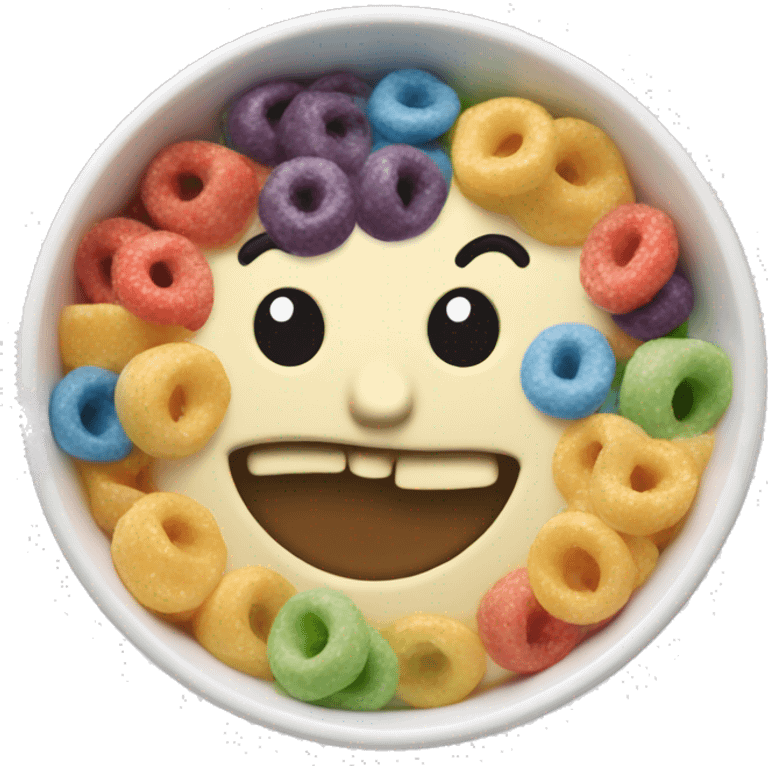 rainbow cereal bowl emoji