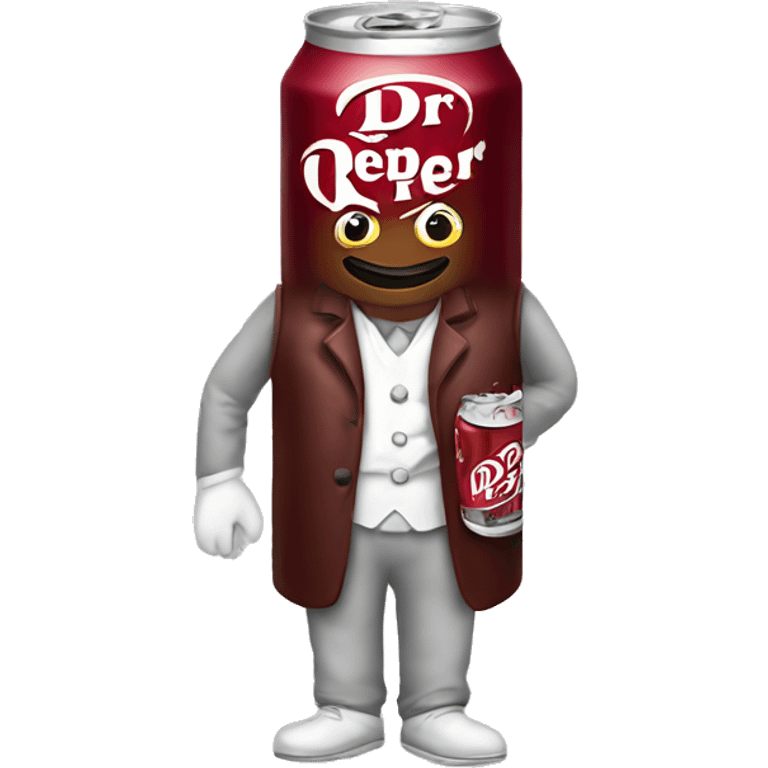 Dr Pepper can wearing a bow emoji