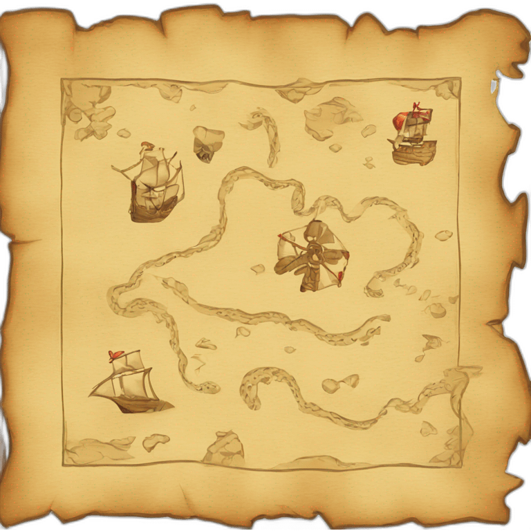 treasure map  emoji