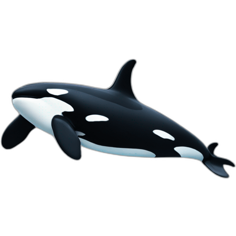 Orca waving emoji