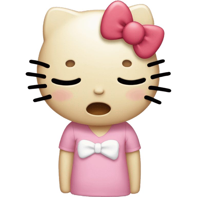 Hello kitty crying emoji