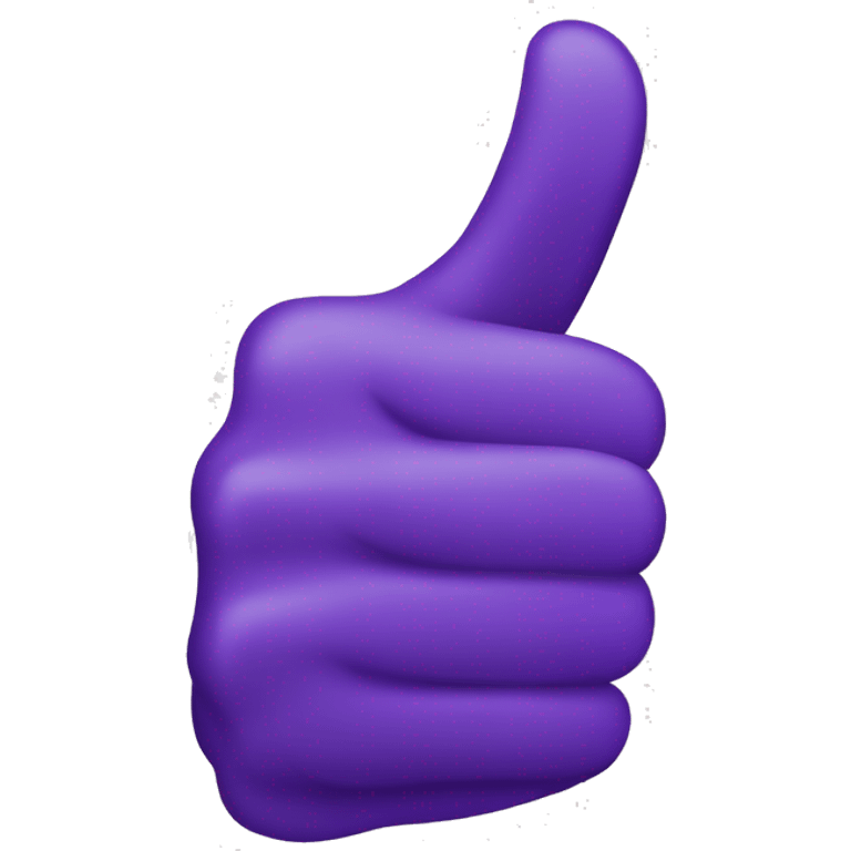 thumbs up with purple lseeve emoji