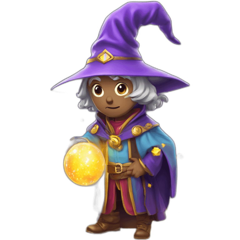 Magical wizard telekinesis colorful emoji