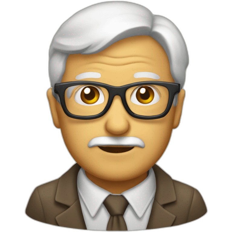 Anciano gafas emoji