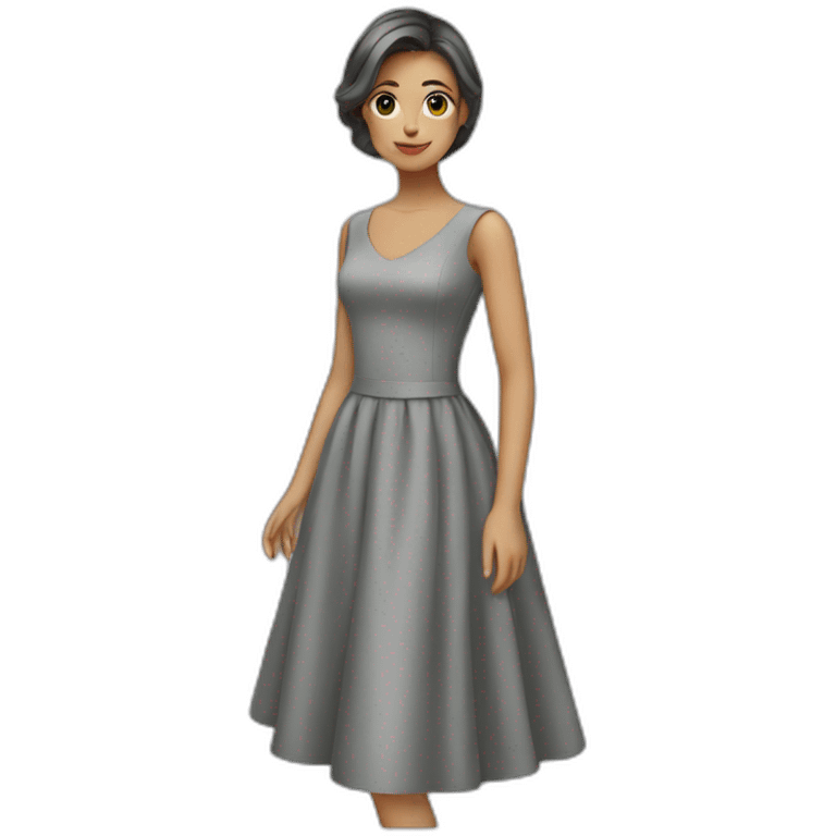 grey dress emoji