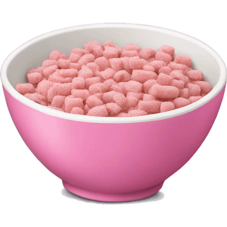 pink cereal bowl emoji