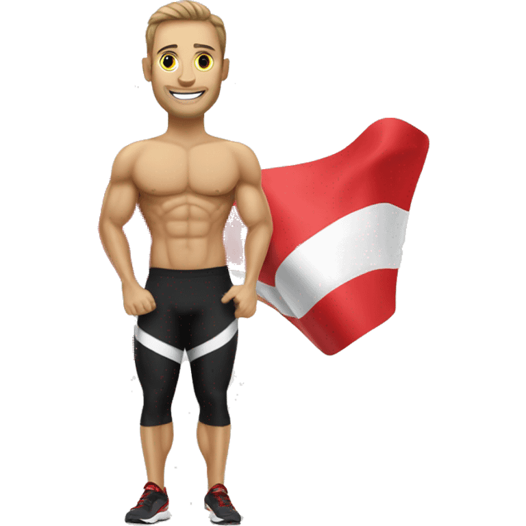 Austrian fitness Coach with Austrian flag emoji