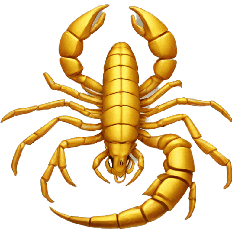 S shaped golden scorpion emoji