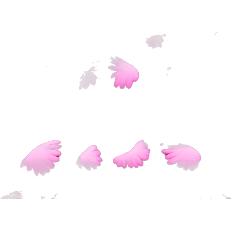 Angel wings pink  emoji