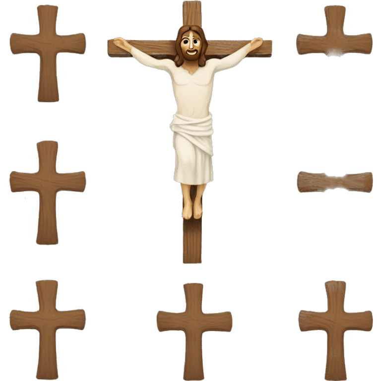 Jesus on cross emoji