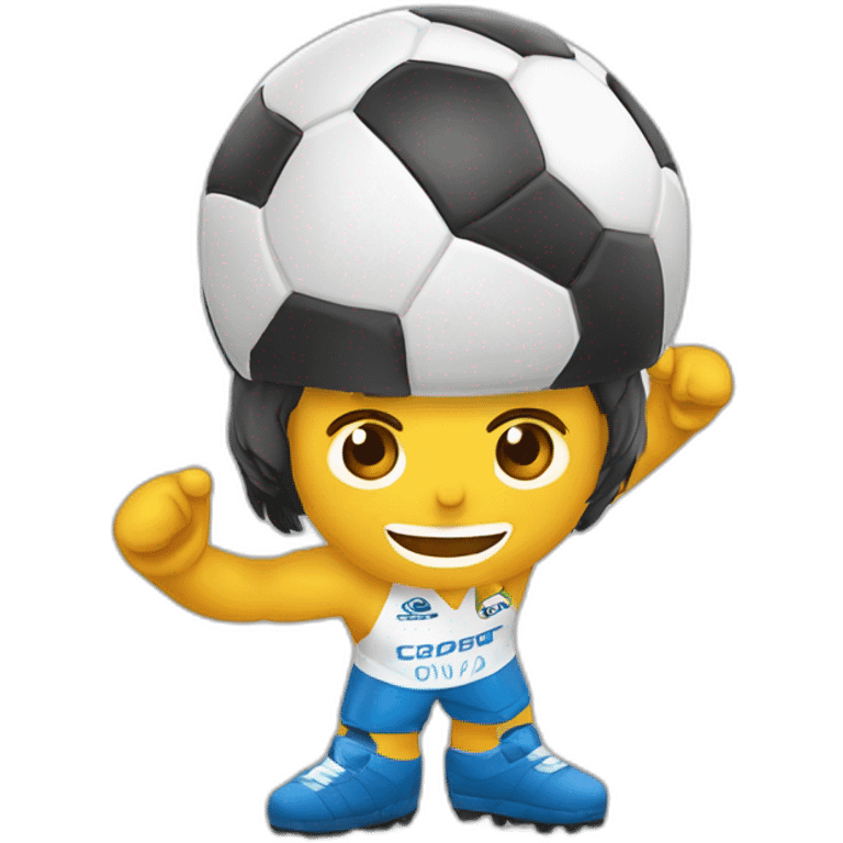 luva de pedreiro com o ishowspeed a segurar a copa do mundo emoji