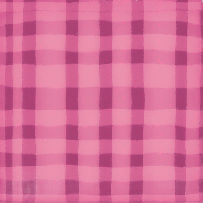 Pink plaid folded blanket emoji