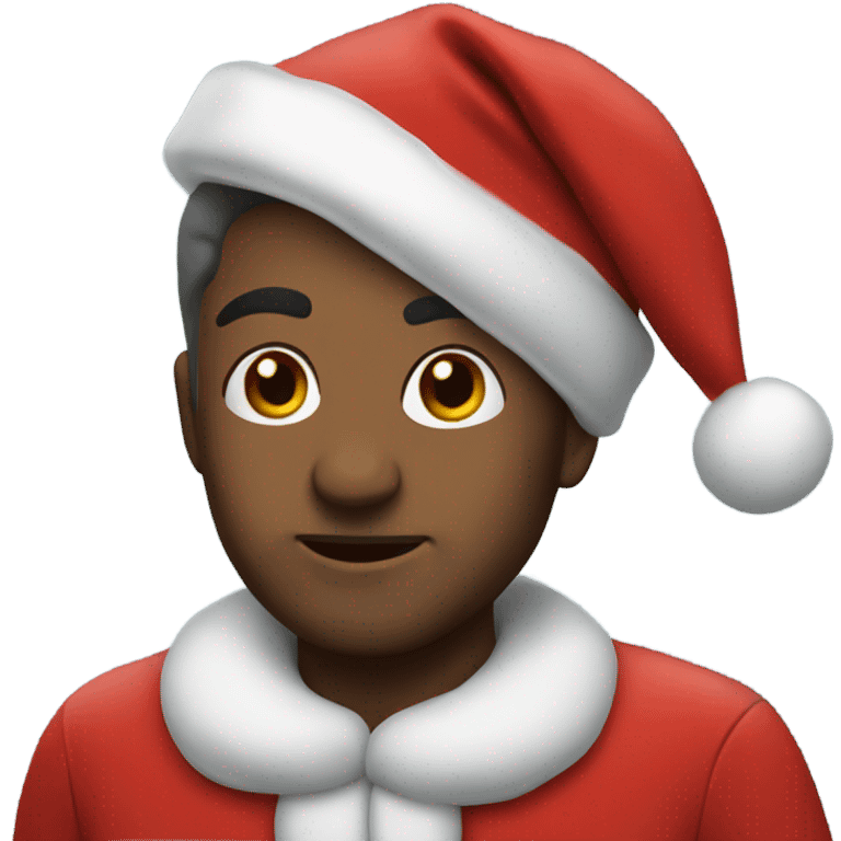 me in a Santa costume  emoji