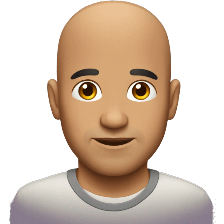 Bald Latino man emoji