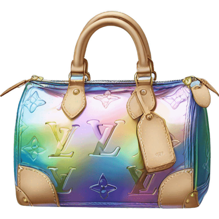 Iridescent Louis Vuitton bag emoji