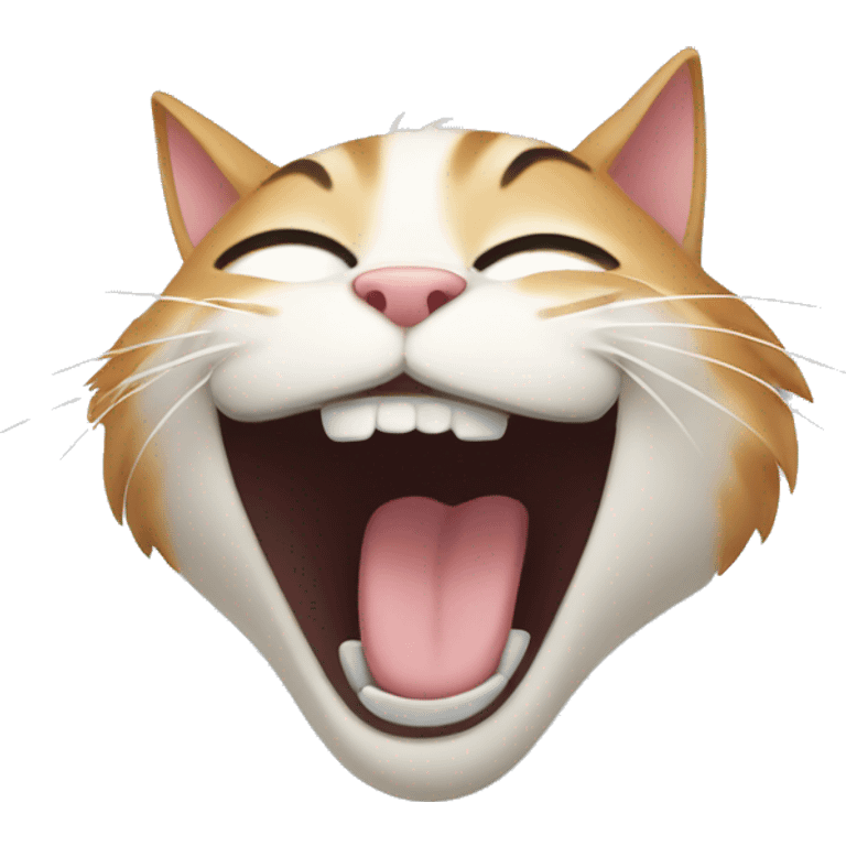 Cat laughing  emoji