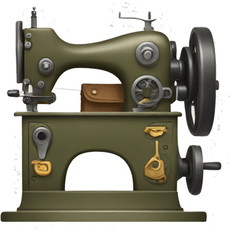 military sewing machine emoji