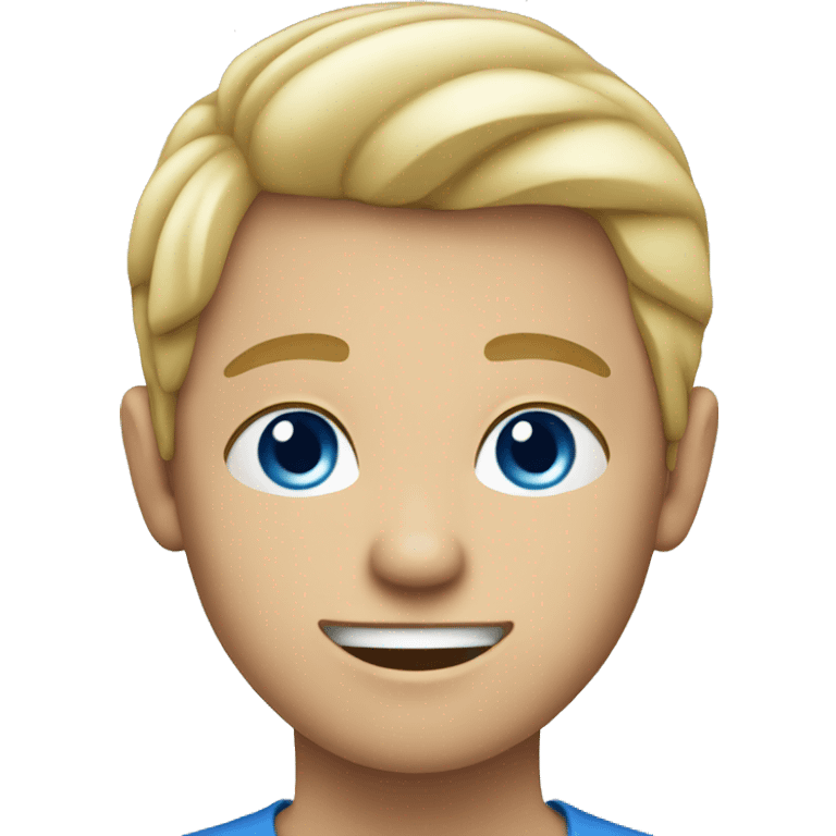 Blue eyes blonde Boy  emoji